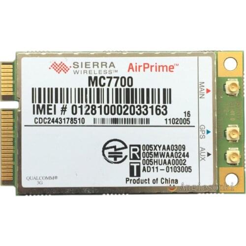 Card for Unlocked Sierra AirPrime MC7700 100Mbps HSPA+ 4G LTE 700MHz WWAN module Card+GPS