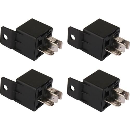 Qty 4 Sales DC 12V 80A SPDT Premium Relay 5Pin 5P For Car Auto