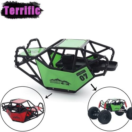 Roll Cage Body High-Strength Composite Nylon Plastic Custom Tube Chassis Kit for 1/10 RC Rock Buggy Off-Road Car