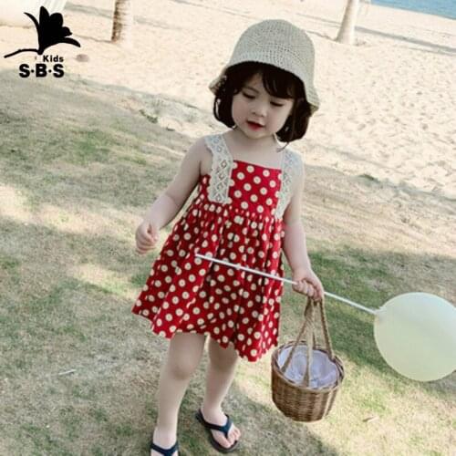 Girls Dress Summer 2020 New Polka Dot Girl Suspender Dress Ins Fashion Suspender Dress Kids Dresses for Girls Dress Elegant