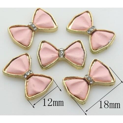 Fashion 10pc 12*18MM Butterfly flat back Golden alloy buttons/ craft decorative button 2017 DIY wedding embelishment button