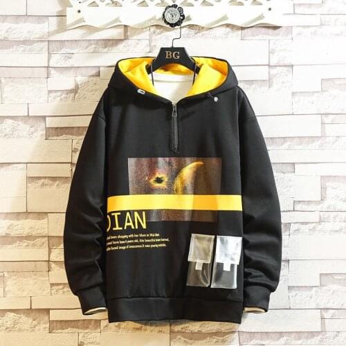 Print 2020 AUTUMN Spring Fashion High Quality Men Hip Hop Punk Streetwear Long Sleeve Pullover Hoodies Sweatshirt Clothes
