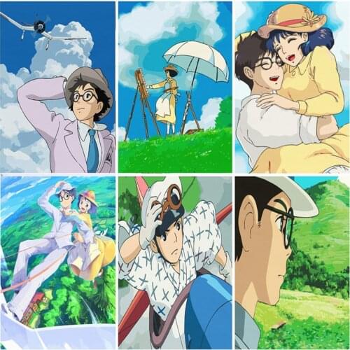 DIY Painting By Numbers Anime characters painting HandPainted Oil Painting animal Drawing On Canvas Unique Gift Home Decoration