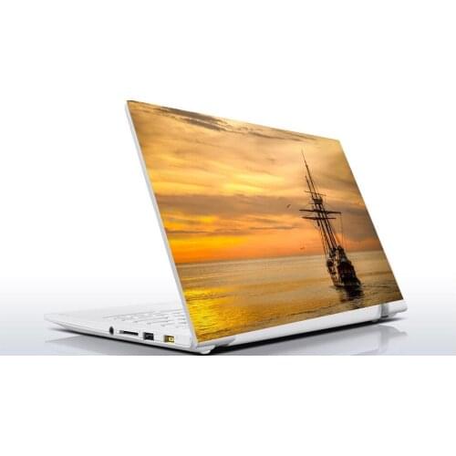 Sticker Masters Sunset and Sailboat Laptop Sticker universal laptop skin for 13 14 15 15.6 16 17 19 "inc decorative notebook