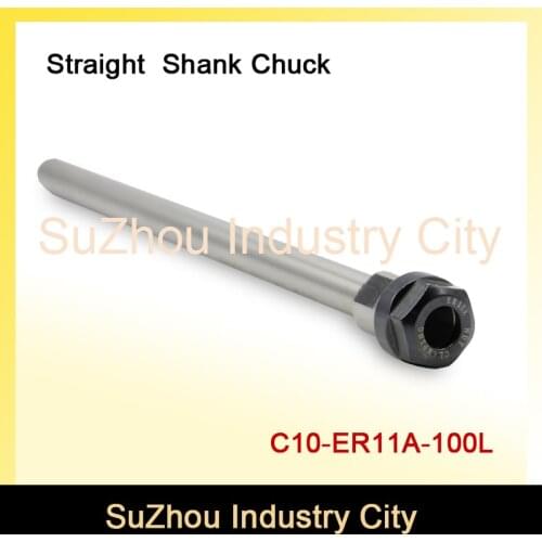 New ! C10 ER11A 100L Collet Chuck Hoder Straight Extension Rod Shank Chuck Collect ER11 Collet ER11A Nut for CNC Milling