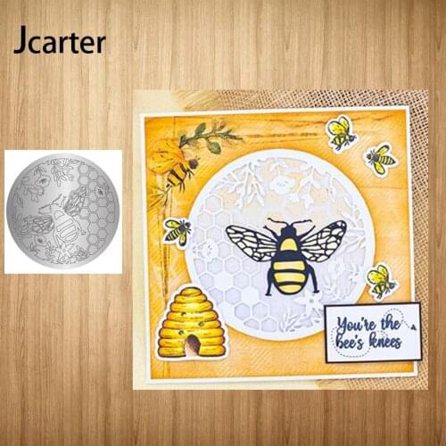 2021 New Arrival Circle Hive Bee Metal Cutting Dies Craft for Scrapbooking Handmade Diy Knife Mould Blade Punch Stencils Model