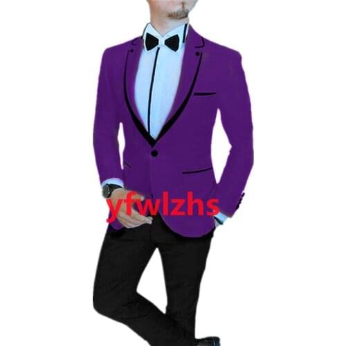 New Arrival One Button Groomsmen Notch Lapel Groom Tuxedos Men Suits Wedding/Prom Best Blazer ( Jacket+Pants+Vest+Tie) C270