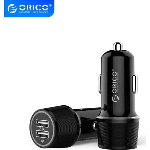 ORICO Mini USB Car Charger Dual Output 15.5W Max Mobile Phone Charger for Samsung Huawei Xiaomi Tablet