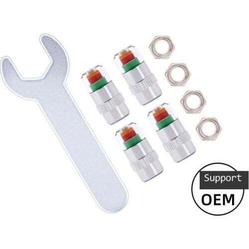 Precision Car Tire Pressure Gauge Tire Pressure Cap Wireless Detection Alarm Universal Tire Pressure Monitoring Pressure Cap Val