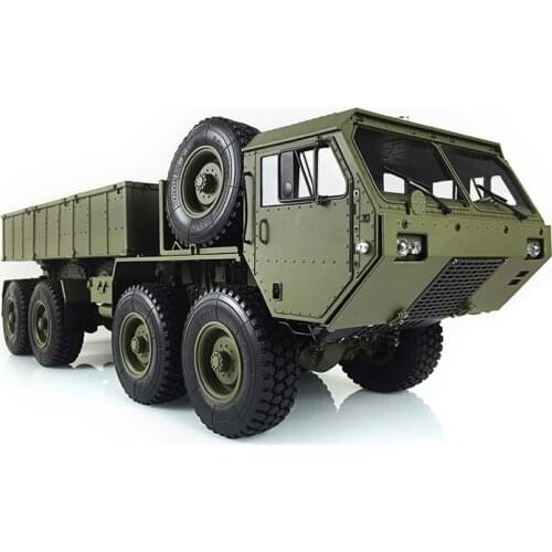 RC 1/12 Military Dumper Truck Model 8*8 Chassis Motor Sound Light Radio P803A TH16474-SMT2