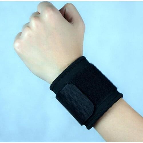 Unisex Adjustable Breathable Fitness Running Wrist Solid Color Compression Wrist Guard Sleeve for Basketball Tennis Volleyball