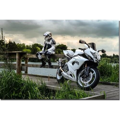 Suzuki GSX-R1000 Motorcycle Poster Canvas Paintings Wall Art Pictures Prints for Living Room Home Decor