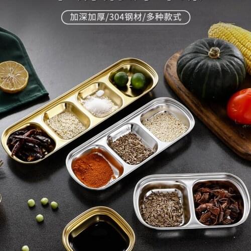 Nordic Style Dining Plate Stainless Steel Dessert Plate Nut Fruit Cake Tray Snack Kitchen Plate Western Steak Kitchen Plate