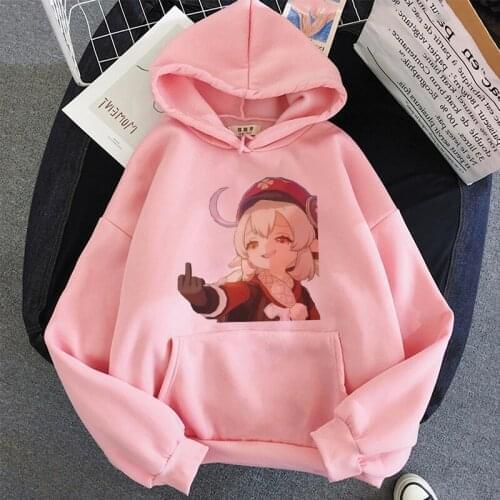 2021 Hot Game Genshin Impact Hoodie For Women/Man Sweatshirt Kawaii Cat Ear Zipper Hooded Cosplay Clothes Outwear