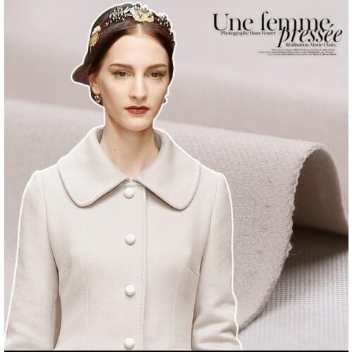 High-end export gray gray cashmere fabric winter coat wool fabric thick coat cashmere wool cloth wholesale cashmere cloth