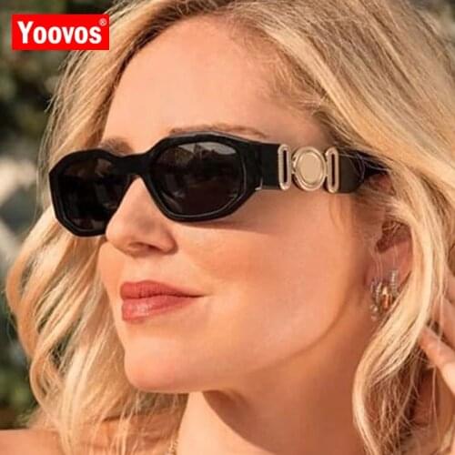 Yoovos Oval Women Sunglasses 2021 Sunglasses Women Small Frame Eyewear Brand Designer Sun Glasses Women Vintage Men Okulary