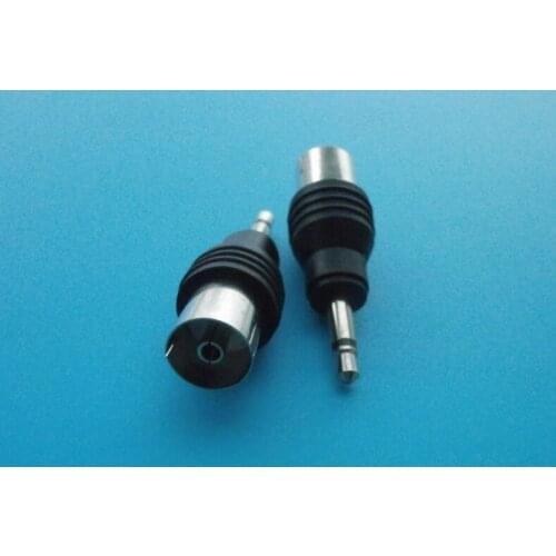 10pcs PAL Female / Socket to 3.5mm Mono Male / Plug Coax / Audio Joiner 75 Ohm adapter