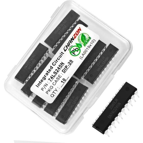 10PCS SN74LS245N DIP20 SN74LS245 DIP 74LS245N 74LS245 HD74LS245P Integrated Circuit Semiconductor New IC Original In Stock
