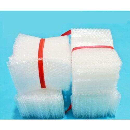 100Pcs Bubble Bags 10mm Protective Material De Embalaje Wrap Laser Cut Craft Transparent Bubble packing Film
