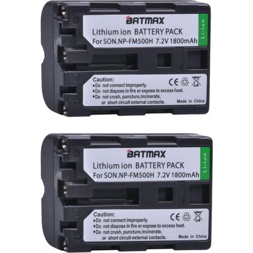 2Pcs NP-FM500H NP FM500H Battery for Sony Alpha A58 DSLR-A350A300/A350/A450/A500/A550/A560/A580/A700/A99/A850 SLT-A57