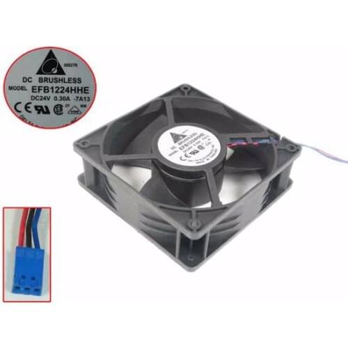 Delta Electronics EFB1224HHE 7A13 DC 24V 0.30A 120x120x38mm 3-wire Server Cooling Fan