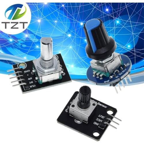 360 Degrees Rotary Encoder Module Rotary Potentiometer Analog Knob Module for Arduino KY-040 RV09 Rotary Encoder EC11 Knob Cap