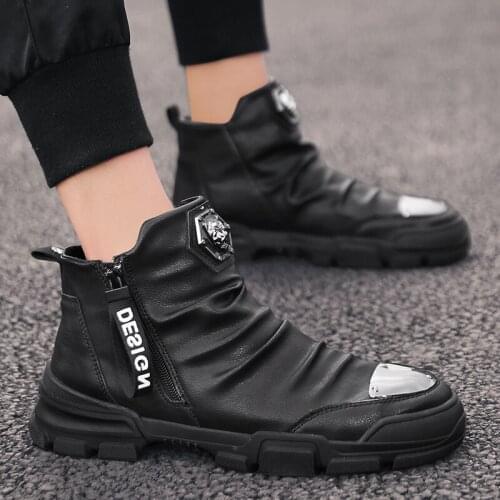 Bomlight Men's Motorcycle Boots