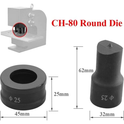 CH-80 Hydraulic Punching Round Die Stainless Steel Punching Machine Hydraulic Punching Dies Manual Punch Die