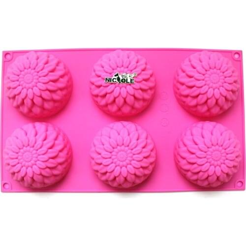 Flower Silicone Soap Mold 3D DIY Handmade Pudding Jelly Mould Cake Decoration Tools