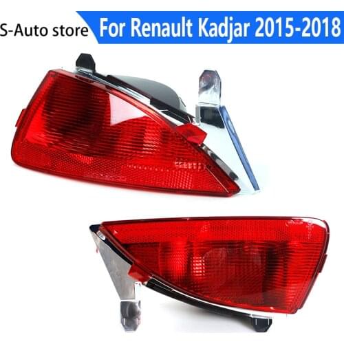 For Renault Kadjar 2015 2016 2017 2018 Car Rear Bumper Fog Light Tail Brake Light Stop Warning Lamp
