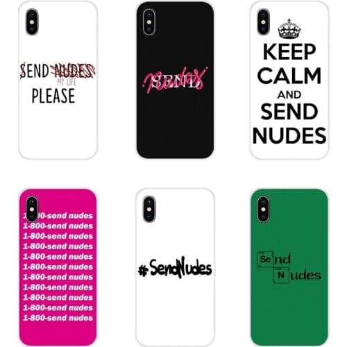 For Samsung Galaxy A5 A6S A7 A8 A9S Star J4 J6 J7 J8 Prime Plus 2018 Accessories Phone Shell Covers Send Nudes funny words
