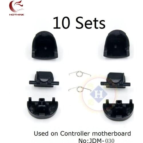 HOTHINK 10 sets 8pcs/set JDM-030 New Trigger Buttons Repair Parts L1 R1 R2 L2 with springs For Play Station 4 PS4 Controller