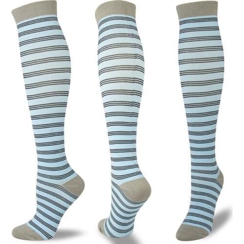 New Sports Compression Stocks Long Graduated Pressure Stockings Men Women Leg Support Elastic Varicose Veins Stocks Knee High