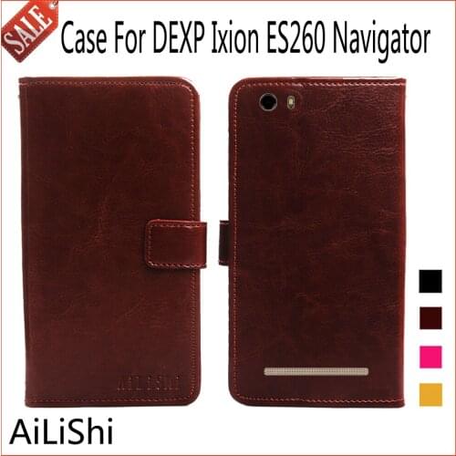 AiLiShi Flip Leather Case For DEXP Ixion ES260 Navigator Case New Arrive Protective Cover Phone Bag Wallet 4 Colors In Stock