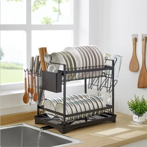 Kitchen drainage tray rack, storage rack, multi-functional storage rack for dishes