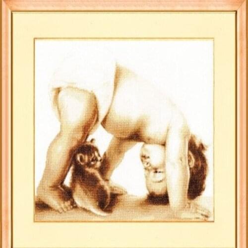 2020 New Arrival Embroidery Lets Play Cross Stitch for Kids with 14CT Aida Counted Canvas & Free Shipping for Home Decor