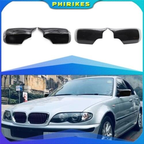 New 2x M3 Sytle Car Side Rear View Mirror Cover Cap Shell Replacement For BMW E46 E39 1998-2005
