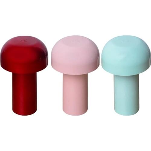 New Design USB Charging Night Light Stepless Dimming Night Light Touch Control Mushroom Shaped Lamp for Home Bedroom Decoration