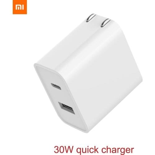 Original Xiaomi 30W Quick Charger USB USB-C/USB-A Smart Output PD 2.0 Q-C 3.0 Type-C Quick Charger for Xiaomi for Samsung Huawei