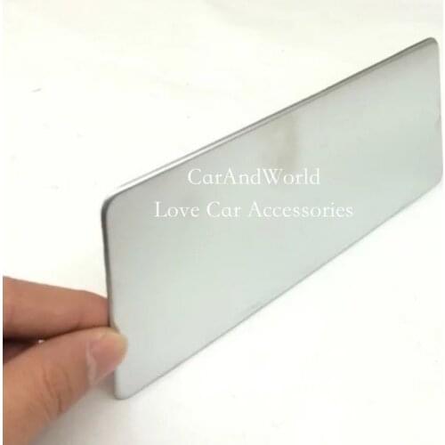 For VW Volkswagen Tiguan 2012-2015 Car Interior Armrest Storage Box Grid Cover Trims ABS Chrome Stickers Car-Styling Accessories