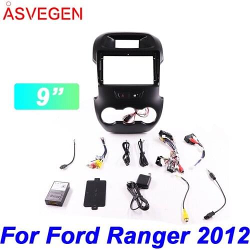 9" Car Radio Fascia Frame For Ford Ranger 2012 Car Dvd Frame Install Panel Dash Mount Installation Dashboard