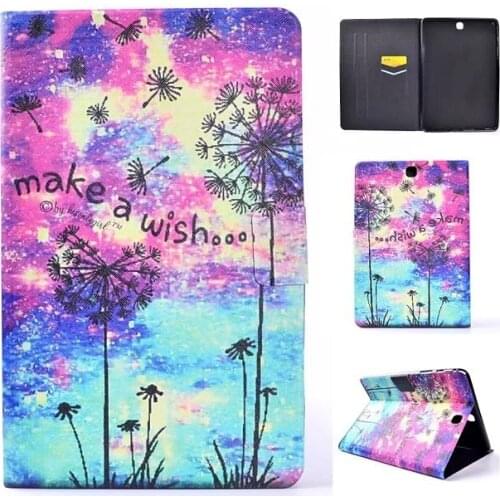 2017 Colorful Case Leather PU Case Cover For Samsung Galaxy Tab A 9.7 SM-T555 T550 9.7'' Tablet Cover Case For Samsung T550 Case