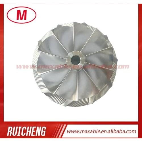 RHF3 37.50/48.00mm 10+0 blades Reverse high performance turbocharger billet/milling/aluminum 2618 compressor wheel