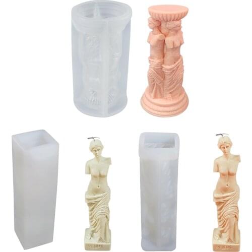 DIY Candle Mold Art Human Female Body Candle Silicone Mold Fragrance Human Shaped Candle Making Wax Plaster Mould Handmade Mould