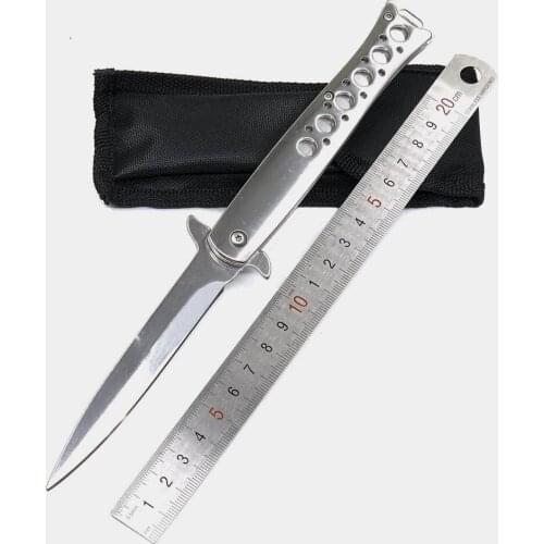 Folding Knife Survival Tactical Pocket Knife Outdoor Hiking Camping Hunting Knives for Self-defense EDC Multi Tool