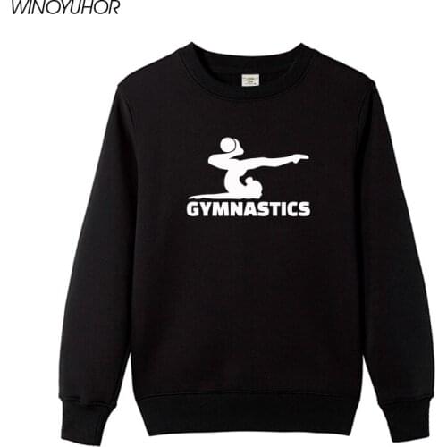 Rhythmic Gymnastics Ball Printed Hoodies Women Winter New Fashion O-Neck Tops Funny Long Sleeve Sweatshirts Femenina