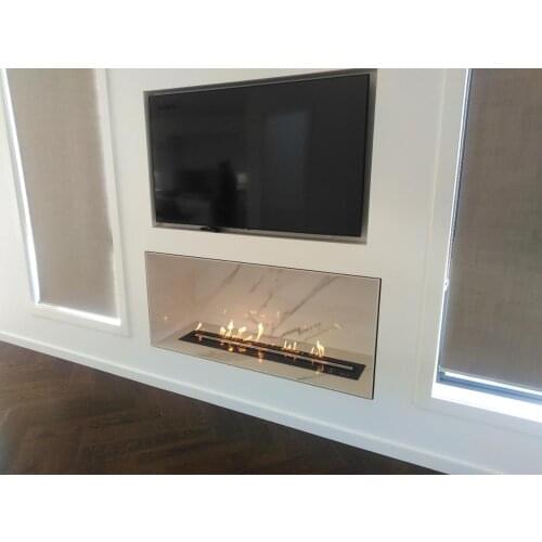 Inno-Fire 48 inch real fire intelligent smart ethanol burner fireplace insert
