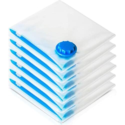 Vacuum Storage Organizer Bags Compression For Bedding Pillows Comforter Duvets More Space Save Travel Hand Pump Seal Zipper