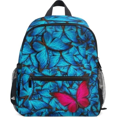 High-quality toddler kids kindergarten school bag Butterflies Abstract printed mini backpack new baby boy girl Childrens bag