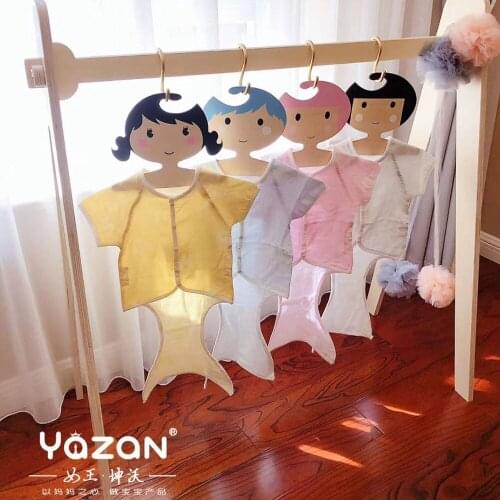 Yazan 100% cotton jumpsuit newborn baby boys and girls bag fart short-sleeved jumpsuit summer thin soft comfortable pajamas suit